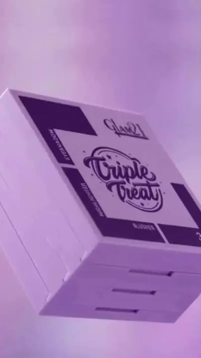 AI product video still — Glam 21 makeup palette Instagram campaign